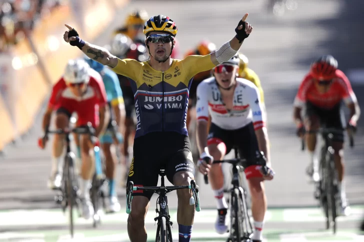 Roglic se impuso en la primera etapa de montaña del Tour de France