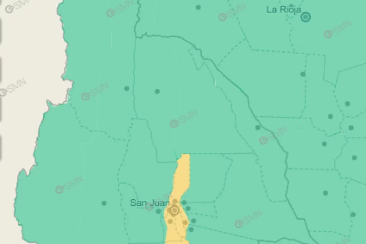 Renuevan alerta por tormentas fuertes en una zona específica de la provincia