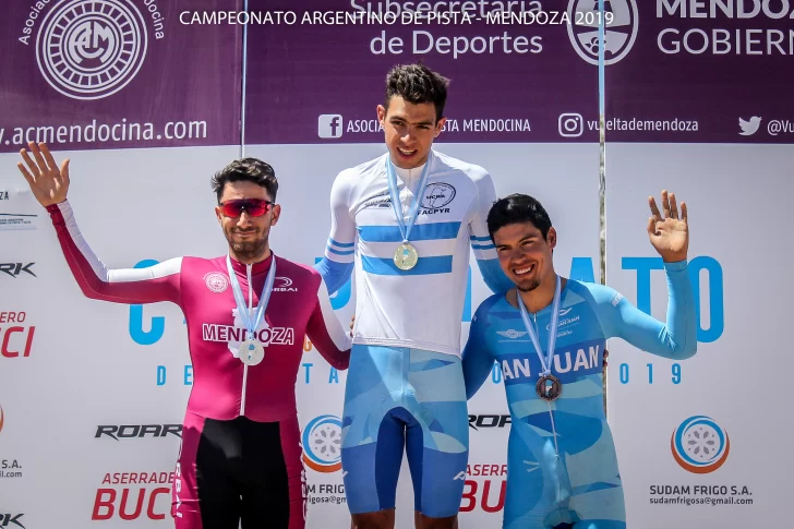 San Juan sumó 4 preseas en la última jornada y se adjudicó el medallero del Argentino de Pista