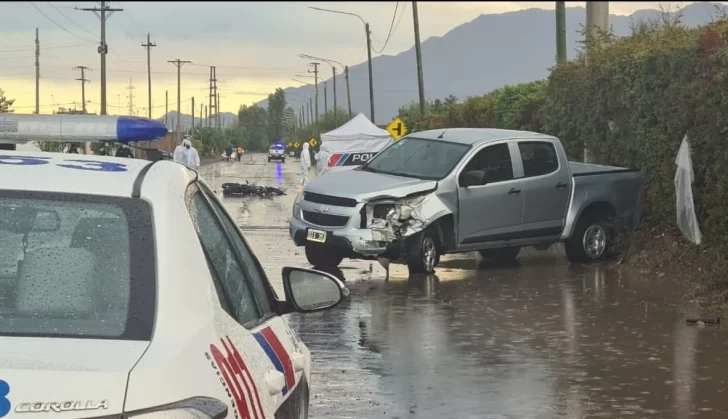 Confirman que un vehículo policial fue el que mató al motociclista en Rivadavia