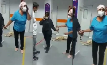 Una enfermera fue esposada por atender una emergencia en lugar de extraerle sangre a un preso Una enfermera fue esposada por atender una emergencia en lugar de extraerle sangre a un preso