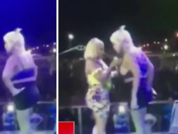 El susto de La Bomba Tucumana al ser increpada por una peluquera trans El susto de La Bomba Tucumana al ser increpada por una peluquera trans