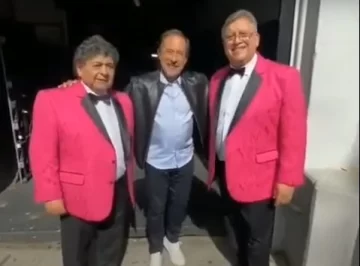 Francella y Los Palmeras deliraron a los hinchas de Boca e Independiente: “Hermosa mañana, ¿verdad?”