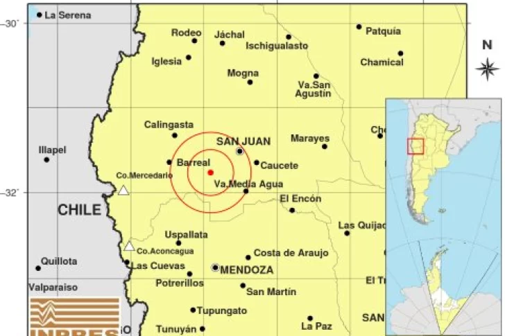 Otro fuerte sismo se sintió en San Juan: esta vez el epicentro fue en Zonda