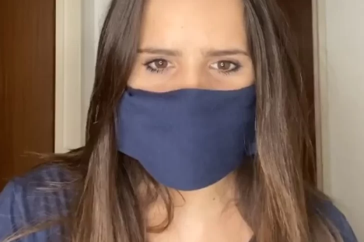 El video de Sofi Morandi sobre el uso de barbijos con inesperado final