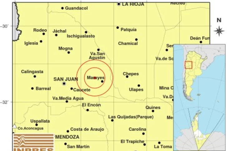 Un fuerte temblor con epicentro en Caucete se sintió en gran parte de San Juan