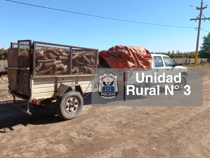 Interceptaron a un sujeto que trasladaba una tonelada de leña de algarrobo sin permiso Interceptaron a un sujeto que trasladaba una tonelada de leña de algarrobo sin permiso