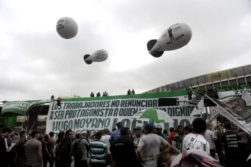 Así se prepararon para la marcha organizada por Camioneros