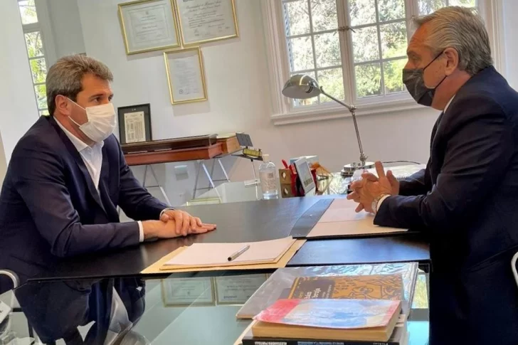 Alberto Fernández se reunió con Uñac en Olivos