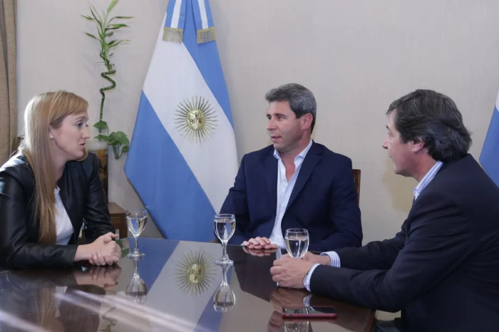 Uñac recibió a la senadora mendocina Anabel Fernández Sagasti
