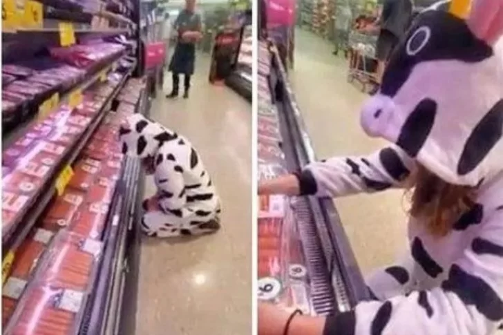 Escondió una vaca en su casa y la reacción de su esposo se hizo viral