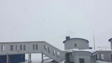 Con -20 grados de temperatura, Veladero amaneció teñido de blanco Con -20 grados de temperatura, Veladero amaneció teñido de blanco
