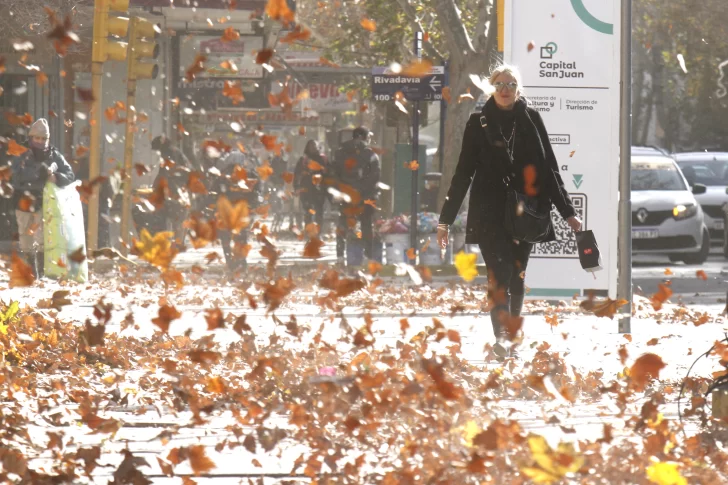 Por la presencia del viento Zonda, la temperatura subió más de 16°C en 3 horas