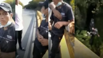 Tiraron a un joven desde un puente y subieron el video en TikTok Tiraron a un joven desde un puente y subieron el video en TikTok