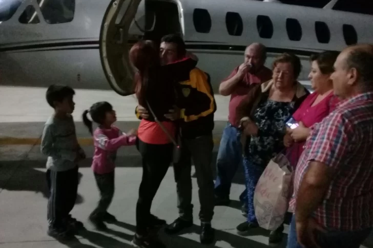 Llegó el sanjuanino que estuvo 4 años en Venezuela y terminó desnutrido