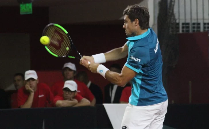 Guido Pella se recuperó en el final, venció a Galán y Argentina lidera la serie por 2-0 Guido Pella se recuperó en el final, venció a Galán y Argentina lidera la serie por 2-0