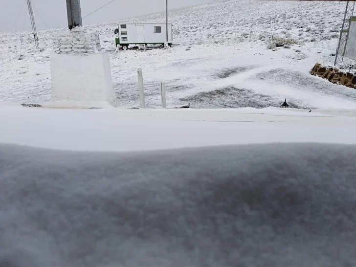 [FOTOS] En pleno noviembre nevó en San Juan