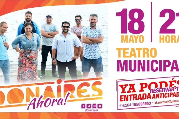 Donaires presenta su nuevo trabajo en el Teatro Municipal