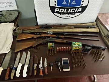 Puestero sorprendió a cazadores y lo amenazaron: un detenido y un arsenal secuestrado