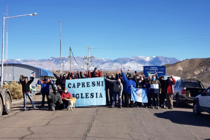 Prestadores mineros de Iglesia en el acceso a Veladero: insisten continuidad en contratos