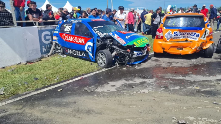 Della Motta tras el violento accidente en el TN: “Por suerte no me duele nada”