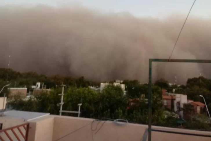 En Las Chacritas se reportaron ráfagas de hasta 98,1 km/h y en Pocito de 83,7 km/h