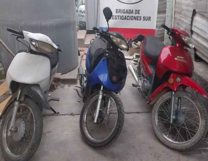 Secuestraron en Rawson y Pocito tres motos y aparatos robados en diferentes hechos