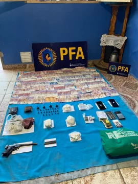 Incautaron cocaína por un valor de $9 millones, marihuana, dinero y armas