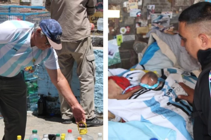 Desde Mendoza y Córdoba a San Juan para agradecerle a la Difunta Correa por el título mundial