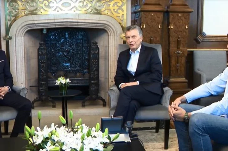Macri recibió en Casa Rosada a Hernández y Delía
