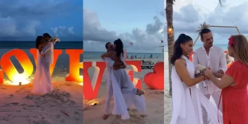 El sencillo y romántico casamiento de Celeste Muriega y Christian Sancho en la playa El sencillo y romántico casamiento de Celeste Muriega y Christian Sancho en la playa