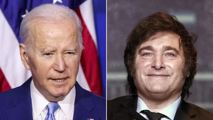 Joe Biden llamó a Milei para felicitarlo