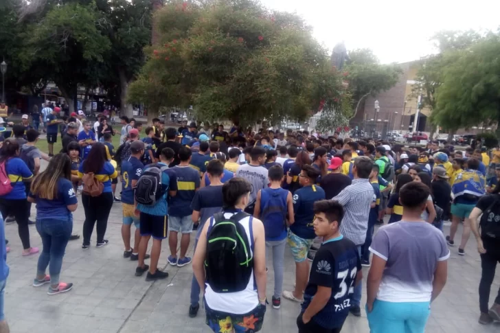 Pese a la amargura de perder la Libertadores, los xeneizes sanjuaninos celebraron su día