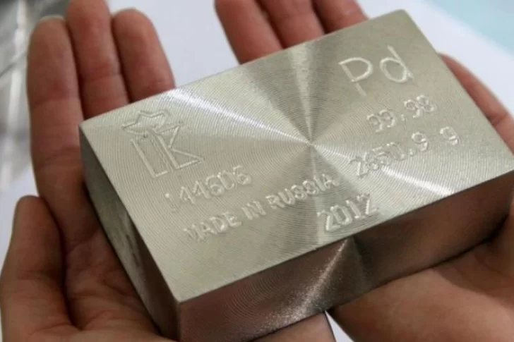 El paladio superó al oro como el más caro del mundo