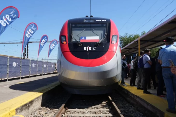 Chile inauguró el tren comercial más rápido de Sudamérica