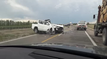 Murió un empresario mendocino y tres menores resultaron heridos tras un choque frontal