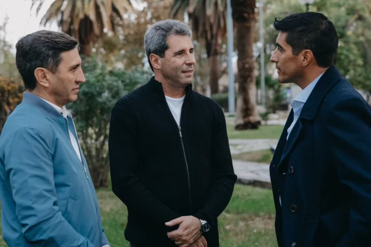 Uñac, con los intendentes ganadores de su espacio