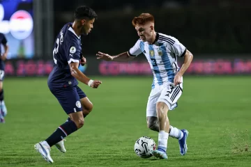 Argentina rescató un empate sobre la hora ante Paraguay en su debut preolímpico