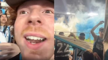 Un estadounidense visitó la cancha de Racing y su reacción se viralizó Un estadounidense visitó la cancha de Racing y su reacción se viralizó