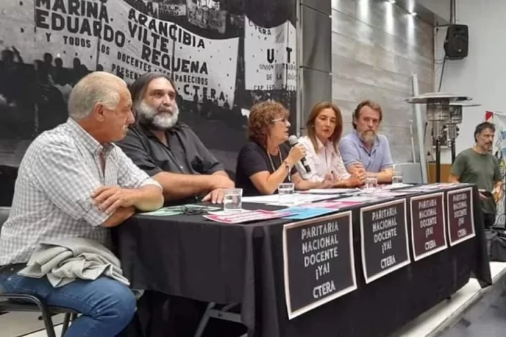 CTERA anunció un paro docente nacional para el próximo lunes