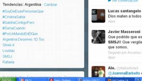 #SMSJ, #Lousteau y #Rafaela, entre los temas más comentados en Twitter #SMSJ, #Lousteau y #Rafaela, entre los temas más comentados en Twitter