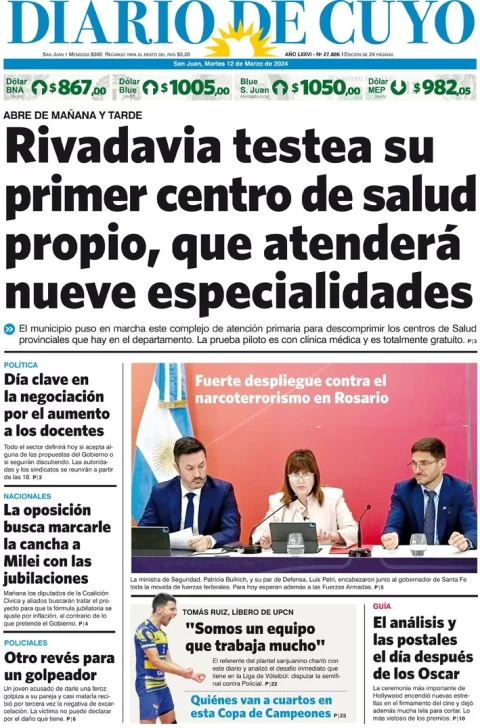 Tapa Edición 12 de Marzo del 2024
