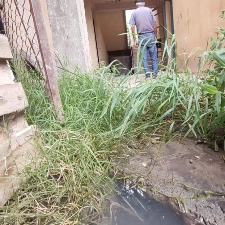 El drama de un barrio que vive rodeado de aguas servidas El drama de un barrio que vive rodeado de aguas servidas