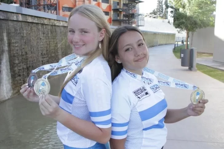 Dos chicas de oro en el gran semillero del ciclismo en la provincia