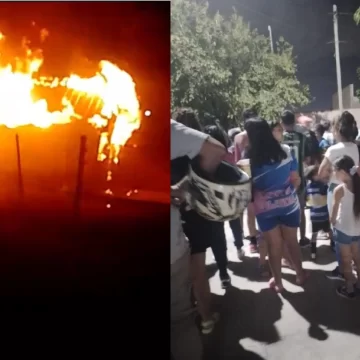 VIDEO: una joven pareja y sus 5 hijos perdieron todo al incendiarse su casa