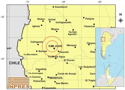 Fuerte sismo en San Juan pasada la medianoche Fuerte sismo en San Juan pasada la medianoche