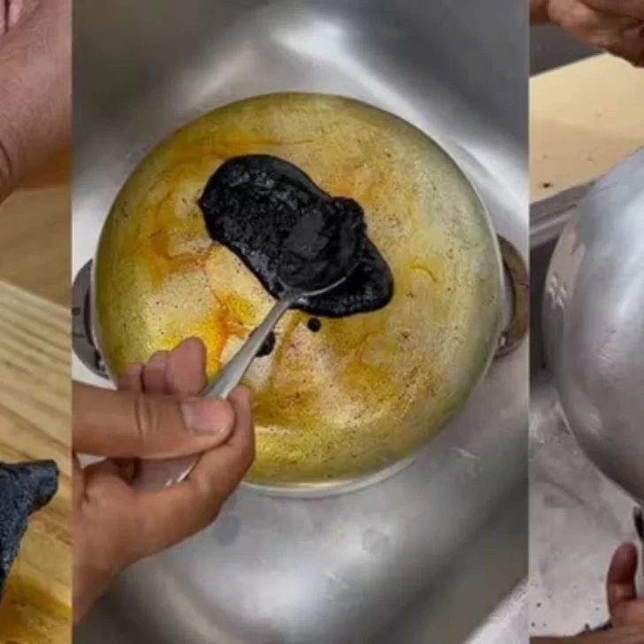 Mostró el truco definitivo para eliminar suciedad pegada en las ollas y se volvió viral Mostró el truco definitivo para eliminar suciedad pegada en las ollas y se volvió viral