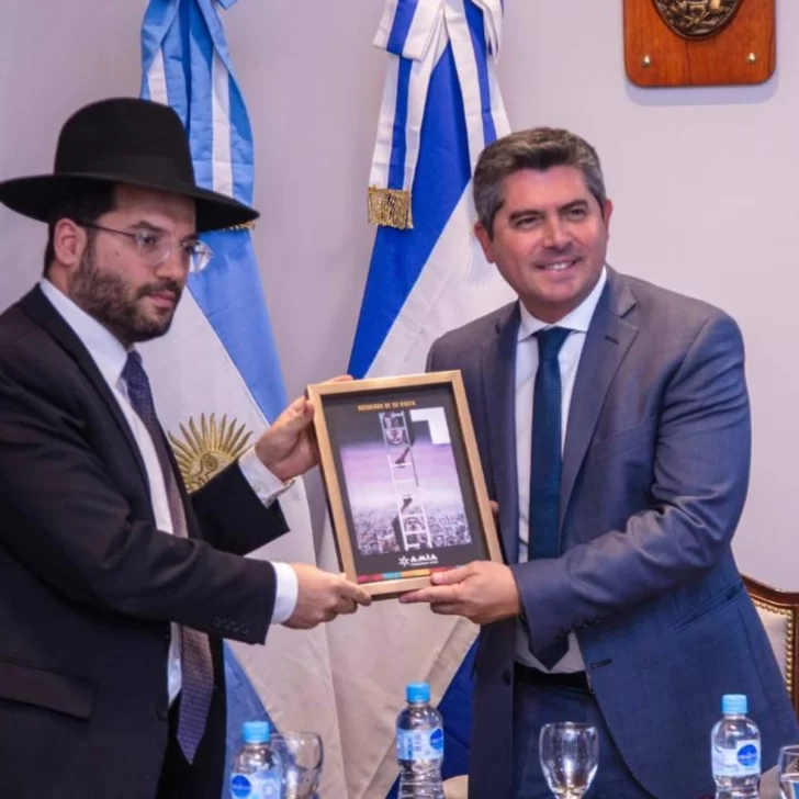 Orrego se reunió con el presidente de la Federación de Comunidades Judías en Argentina