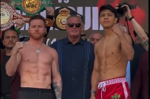 Canelo expone su cetro ante Munguía