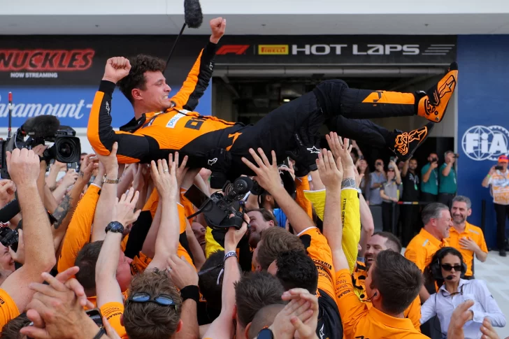 Lando Norris le puso freno al dominio de Verstappen